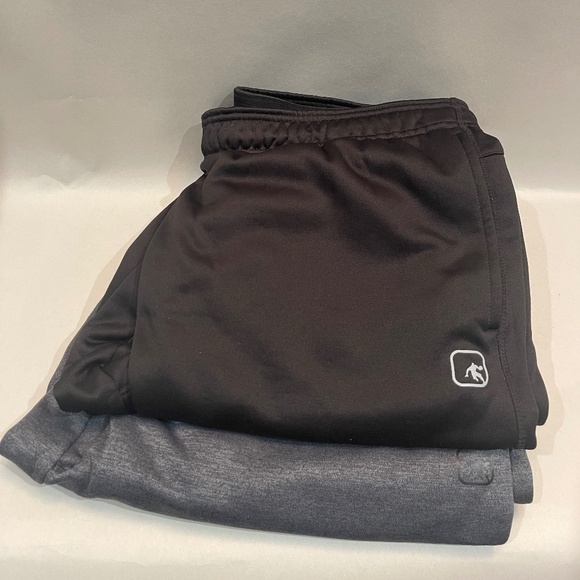 AND 1 Mens Basketball Pants 2 Pairs grey and black XL Slim fit - Picture 1 of 8